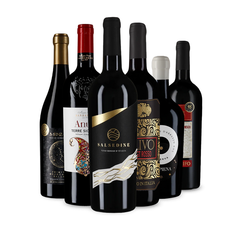 Wine in Black pizza, pasta & amore-pakket