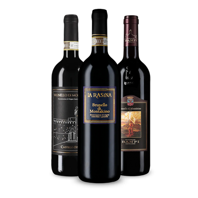 Wine in Black brunello di montalcino-pakket