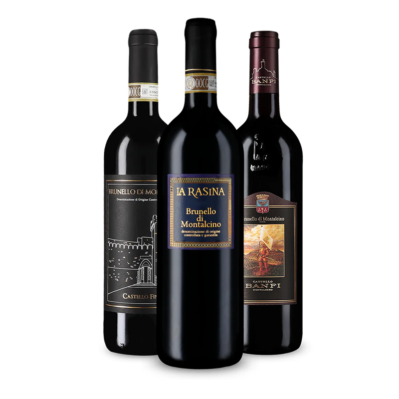 Wine in Black brunello di montalcino-pakket