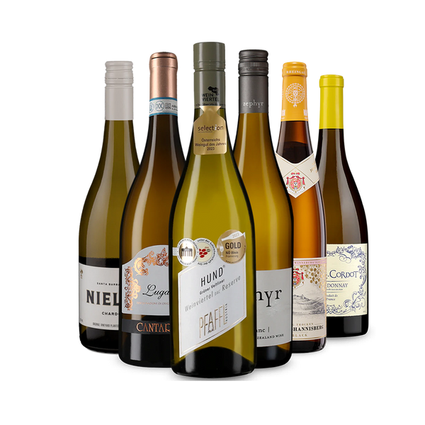 Internationale witte wijn in 6 flessen-kennismakingspakket