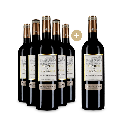 5+1 flessen Bordeaux Supérieur Révélations d'Hubert de Boüard 2020