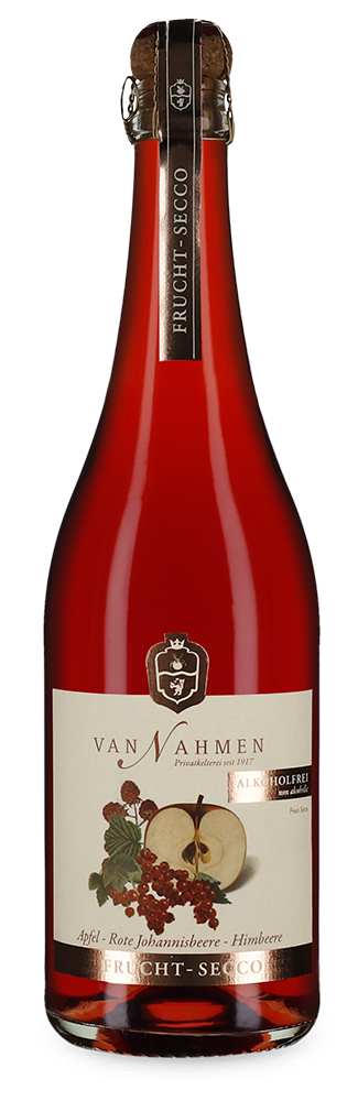 Appel-rode bes-framboos frucht-secco alcoholvrij