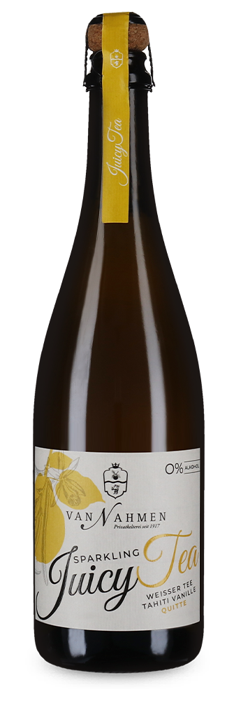 Weisser Tee Tahiti Vanille Quitte Sparkling Juicy Tea alcoholvrij