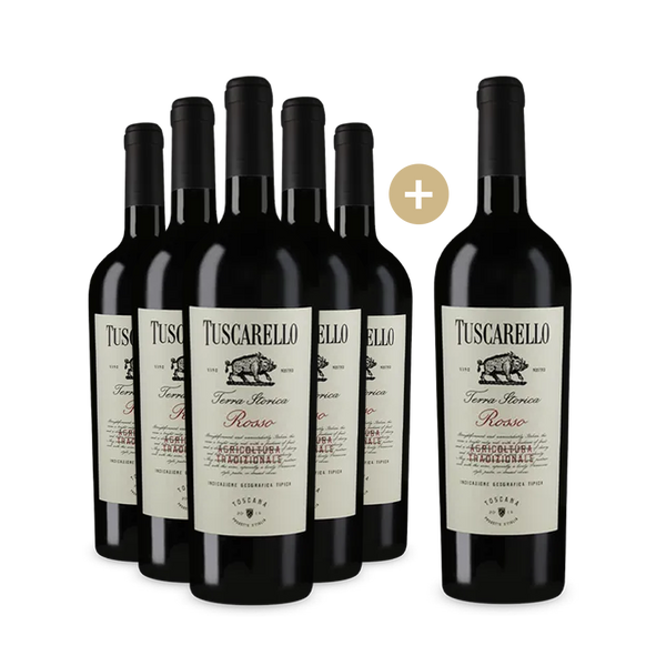 5+1 flessen Tuscarello Toscana 2019