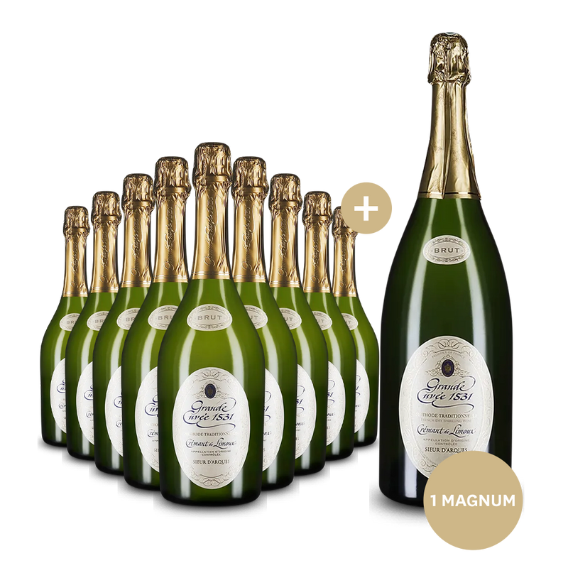 9 flessen Aimery Grande Cuvée 1531 + magnumfles