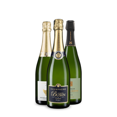 Champagne deluxe: 3 flessen puur genot