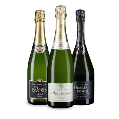 Champagne deluxe: 3 flessen puur genot