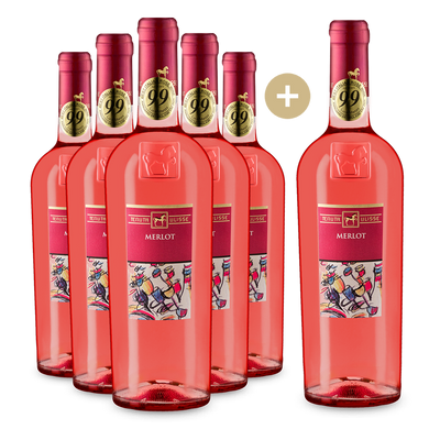 5+1 gratis: Merlot Rosato 2025